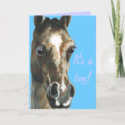 foal new baby card