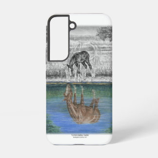 Foal Water Reflection of Horse Samsung Galaxy S22 Case