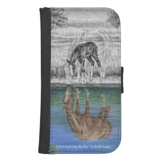 Foal Water Reflection of Horse Phone Wallet