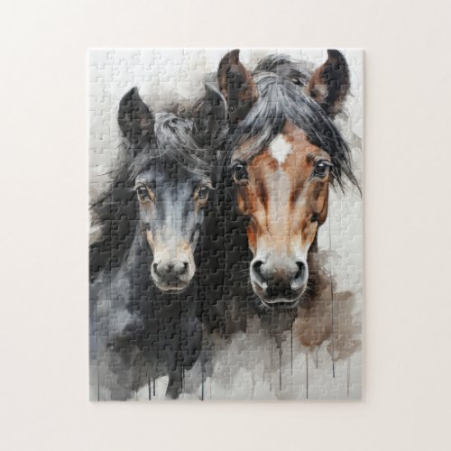 Foal with his mother jigsaw puzzle