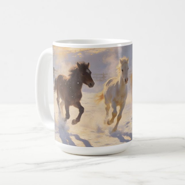 Foals at Play Coffee Mug (Front Left)