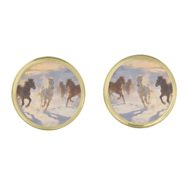 Foals at Play Cufflinks (Front)