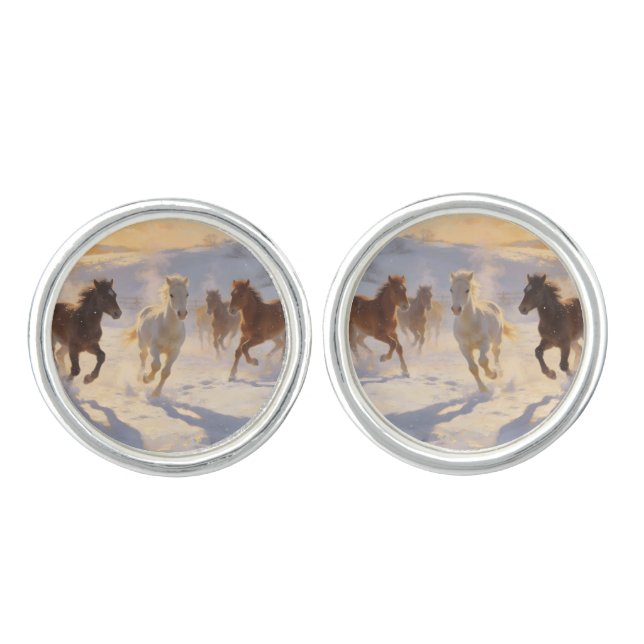 Foals at Play Cufflinks (Front)