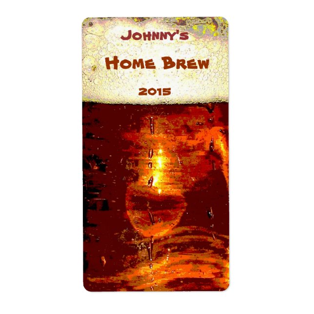 Foam and Beer Label (Front)