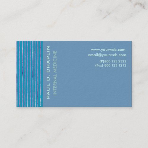 Foam Blue Cutting Edge Business Cards