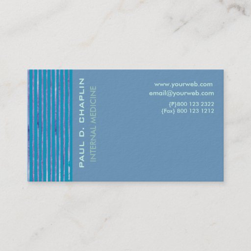 Customizable Foam Blue Cutting Edge Business Cards