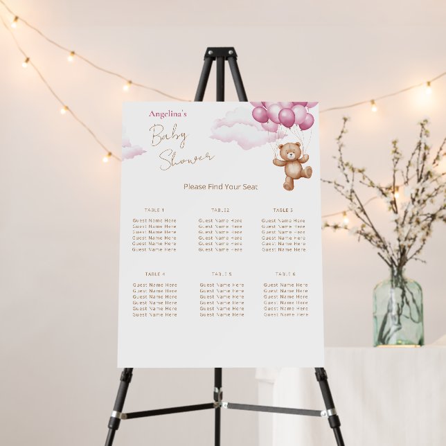 Foam Board 6 Table Baby Shower (In Situ (Stand))