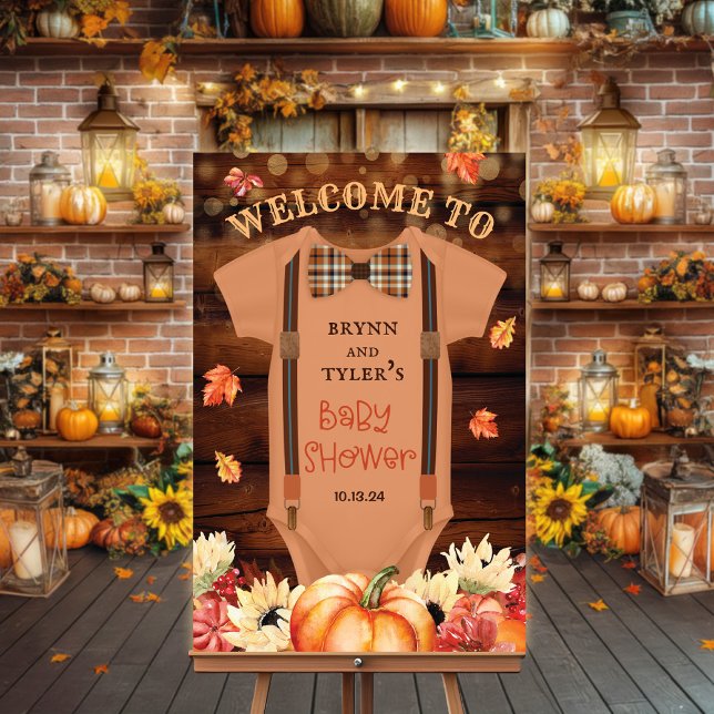 Foam Board A Little Pumpkin Romper Welcome Sign  (Creator Uploaded)