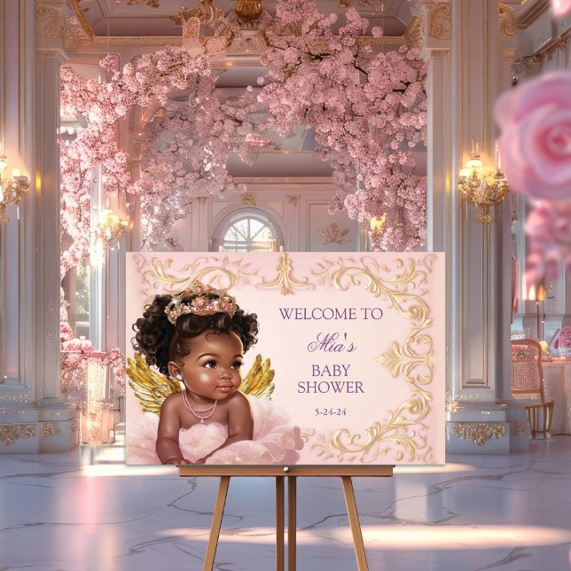 Foam Board African American Princess Welcome Sign (Creator Uploaded)