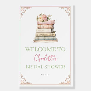 Foam Board Book Themed Welcome Sign