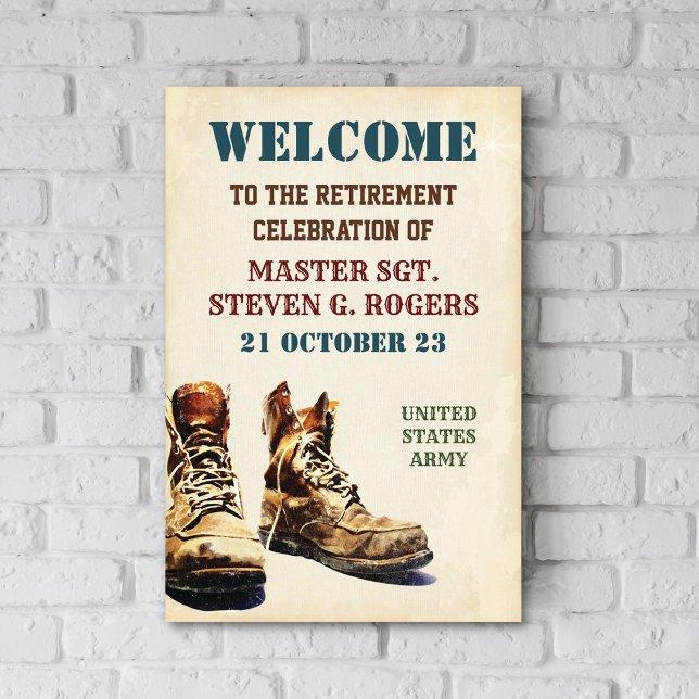 Foam Board Military ANY EVENT Welcome Sign (Creator Uploaded)