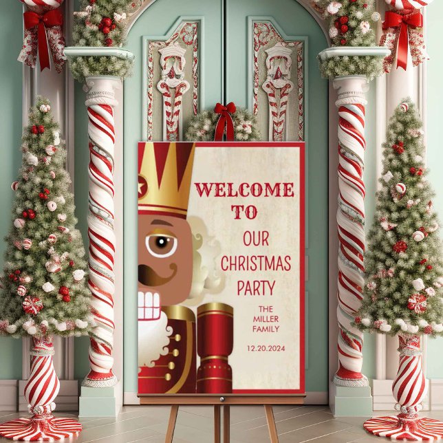 Foam Board Nutcracker Christmas Welcome Sign (Creator Uploaded)