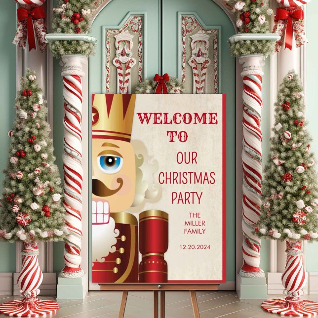 Foam Board Nutcracker Christmas Welcome Sign (Creator Uploaded)