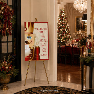 Foam Board Nutcracker Christmas Welcome Sign