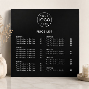 Foam Board Sign   Custom Business Price List