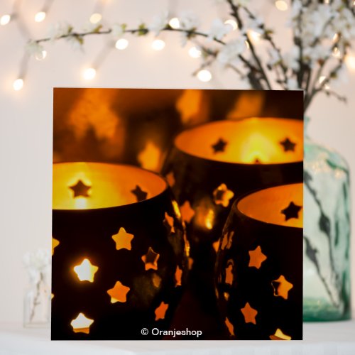 Foam Board with Christmas Candlelight 12x12