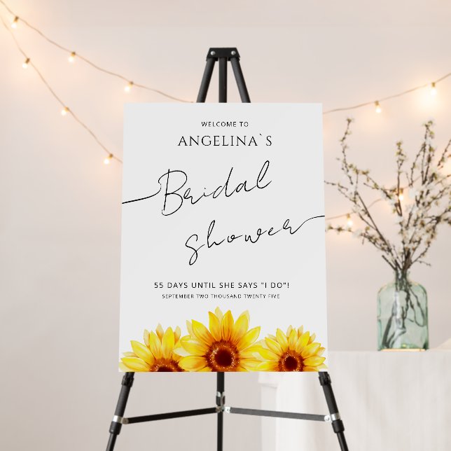 Foam Boards WELCOME for Bridal Shower (In Situ (Stand))