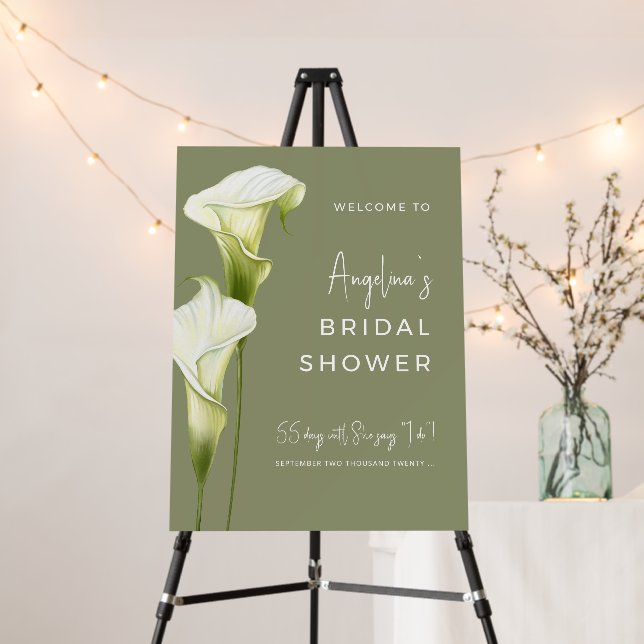 Foam Boards Welcome for bridel shower (In Situ (Stand))