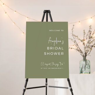 Foam Boards Welcome for bridel shower