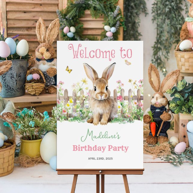 Foam Bunny Garden *Welcome Sign Poster ONLY* (Creator Uploaded)