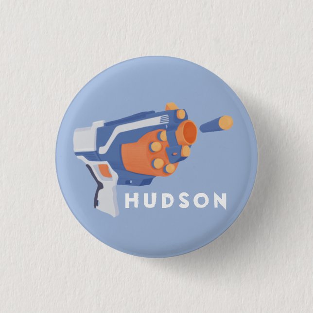 Foam dart gun custom design button (Front)