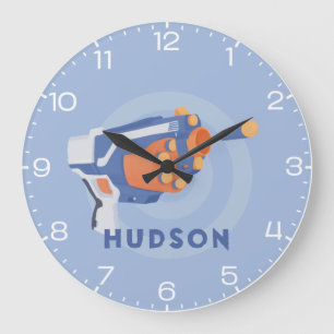 Foam dart gun custom design large clock