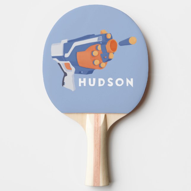 Foam dart gun custom design ping pong paddle (Front)