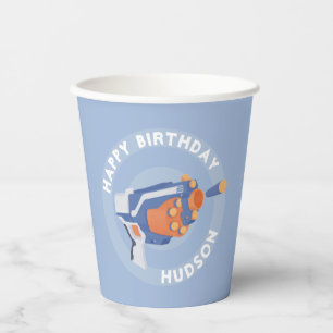 Foam dart gun party design paper cups