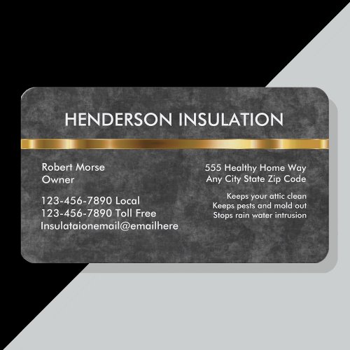 Foam Insulation Business Cards