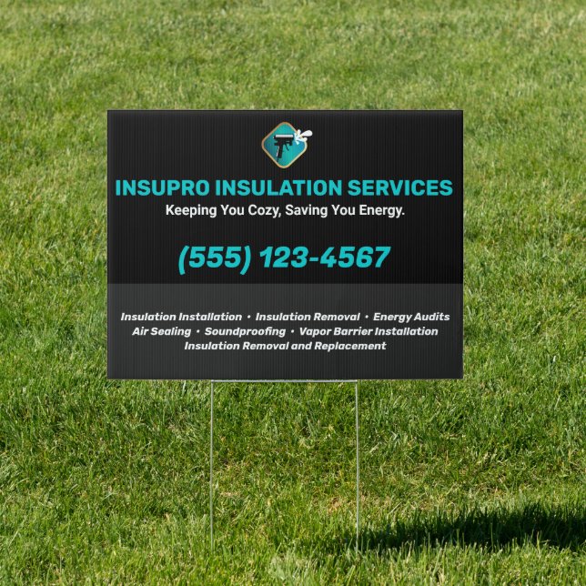 Foam Insulation Contractor Installer  Sign (Insitu)