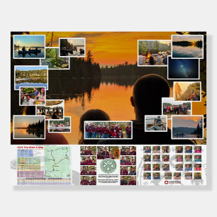 Foam Poster of the Canoe Trails 2024 Canadian Trip