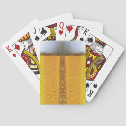 Foaming Beer Poker Cards