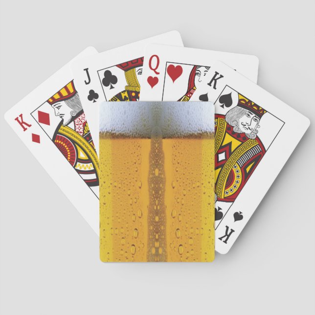 Foaming Beer Poker Cards (Back)