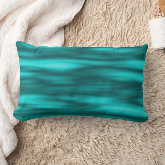 Foaming Caribbean Sea.... Lumbar Pillow (Blanket)