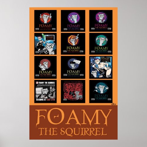 Foamy Album Covers Poster