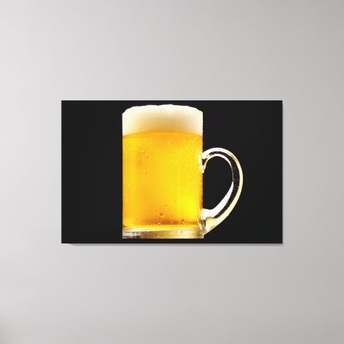 Foamy Beer Mug Canvas Print