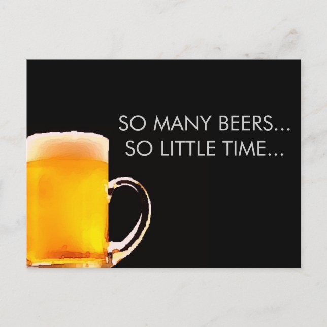 Foamy Beer Mug Postcard (Front)