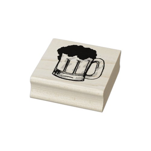 Foamy Beer Mug Stein Ale Bar Drinking Stamp