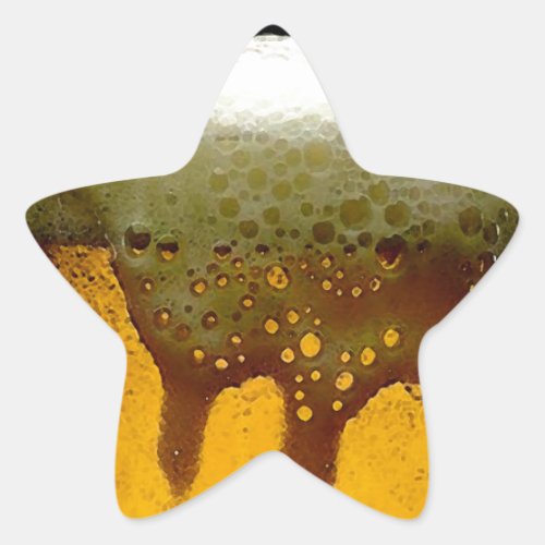 Foamy Beer Star Sticker