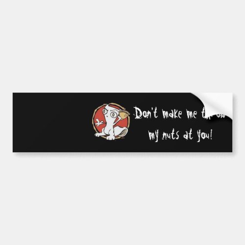 Foamy nuts bumper sticker