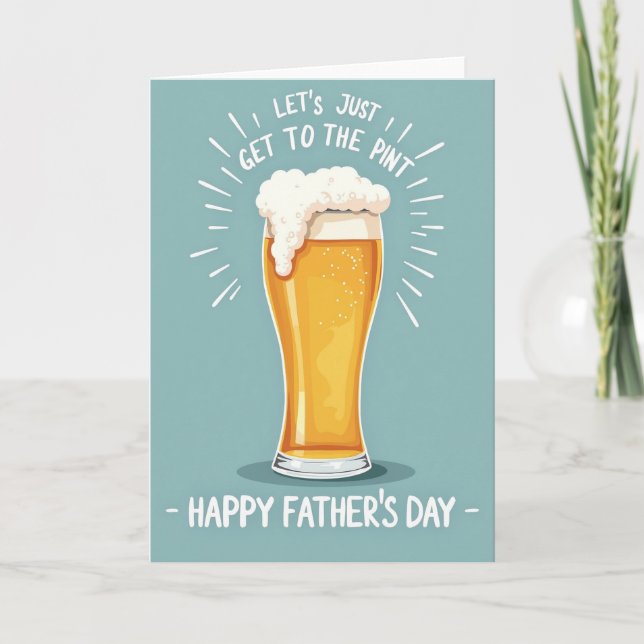 Foamy Pint Fathers Day Card (Front)
