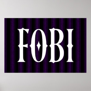 FOBI Fear of Being Included Antisocial Humor Poster