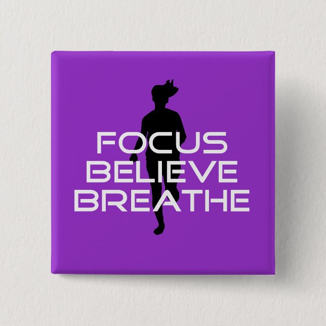 Focu Believe Breathe Button (Front)