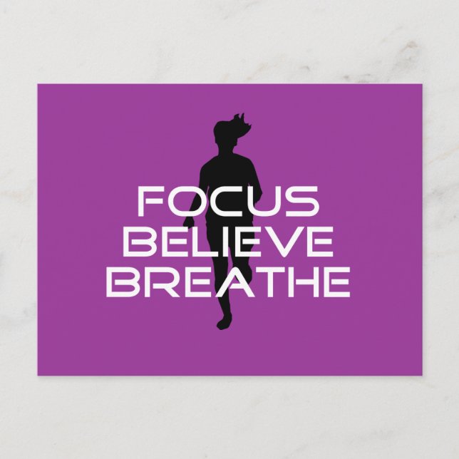 Focu Believe Breathe Postcard (Front)