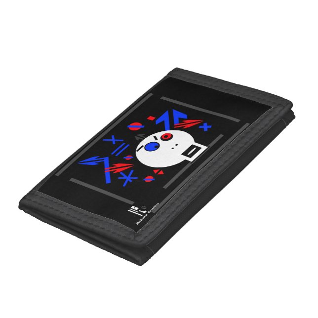 Focus a Skullnskin Graphic by J.H. Thornton Trifold Wallet (Bottom)