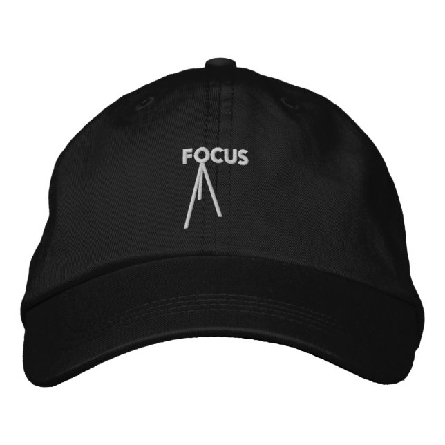 Focus Adjustable Embroidered Baseball Cap (Front)
