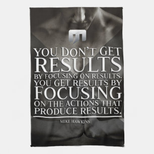 Focus and Results - Workout Motivational Towel