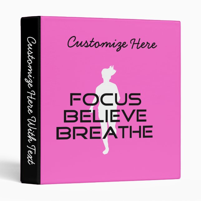 Focus Believe Breathe Binder (Front/Spine)