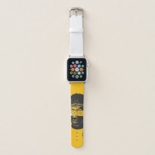 Focus Blindfold Motivational Street Art Illustrati Apple Watch Band