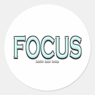 Focus Classic Round Sticker